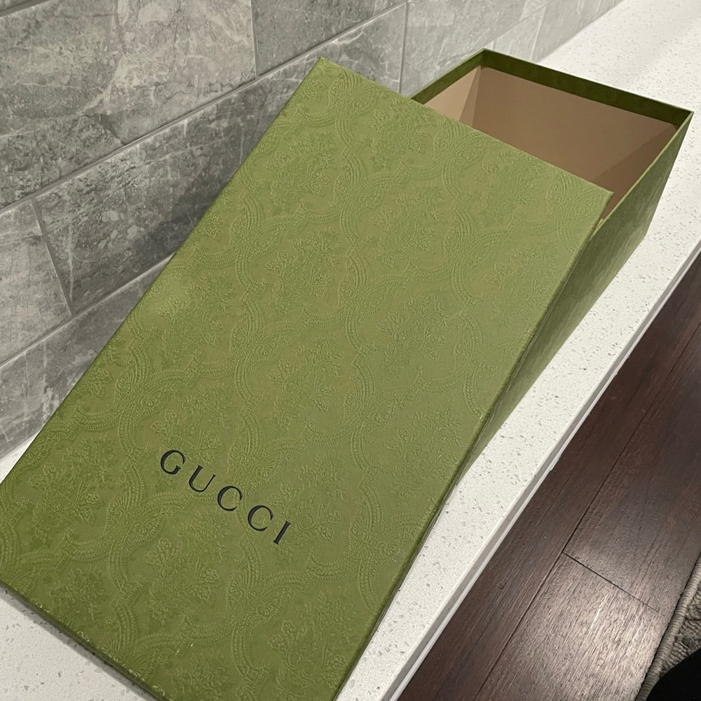 Green Gucci shoe box *empty*